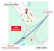 Plan d‘accès - Tout autour de la Cuisine