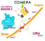 Plan d‘accès - Tout autour de la Cuisine